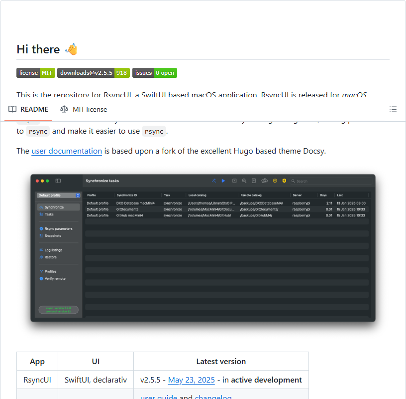 fakharimran's tweet image. Discover RSyncUI, a sleek SwiftUI-based macOS GUI for rsync. Simplify your data sync tasks with ease. Perfect for developers and tech enthusiasts! 🚀 #macOS #SwiftUI #rsync (