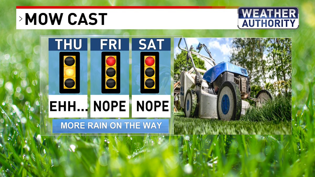 Justin Chambers (@jctvweather) on Twitter photo The grass is going to be wet if you want to mow today. More rain on the way for the weekend. 🙃 The grass is going to be wet if you want to mow today. More rain on the way for the weekend. 🙃