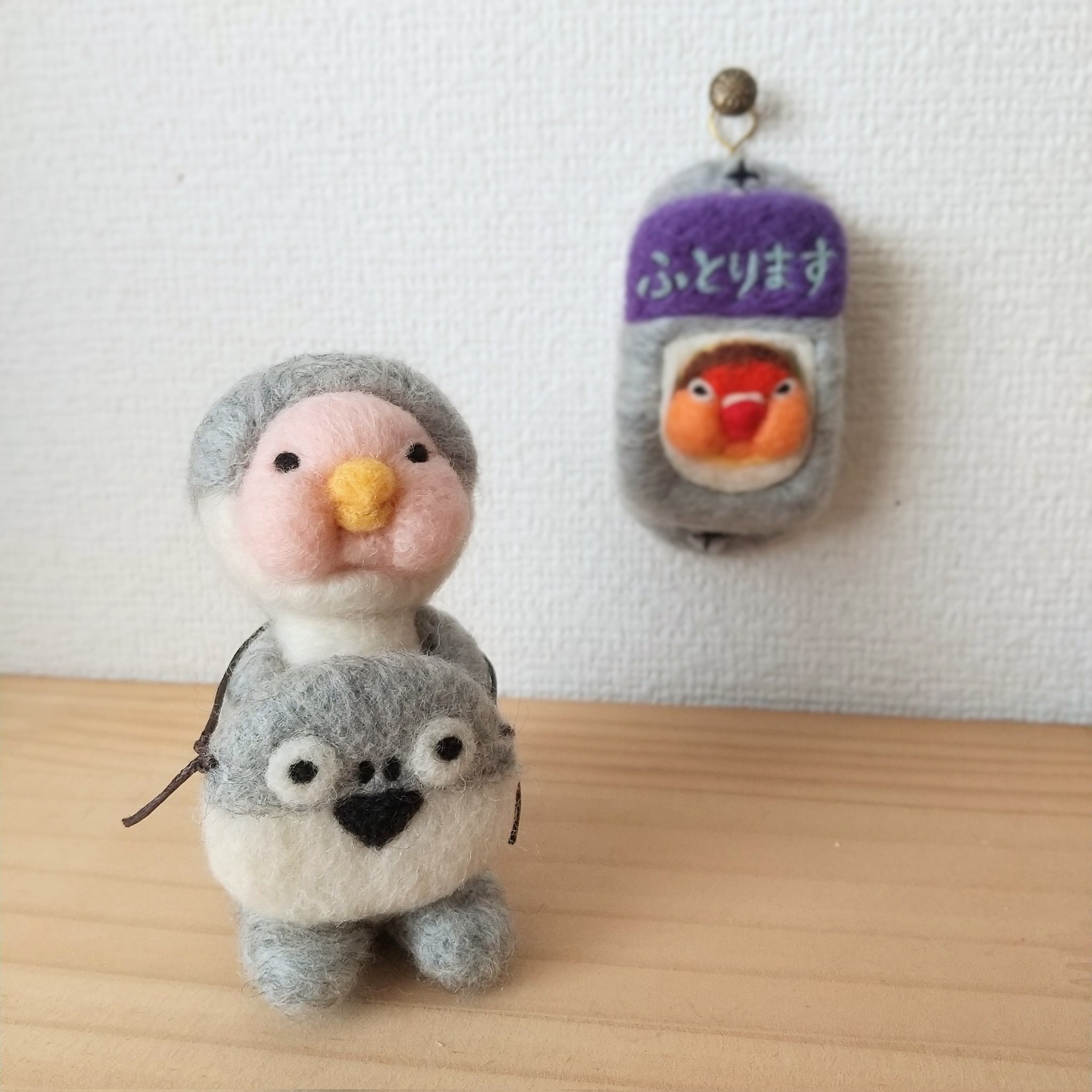 6-122「ミルキー耳のうさぎの初詣」シーグラスアート　うさぎ　鳥　インテリア かわいい～！」 6-122「ミルキー耳のうさぎの初詣」シーグラス