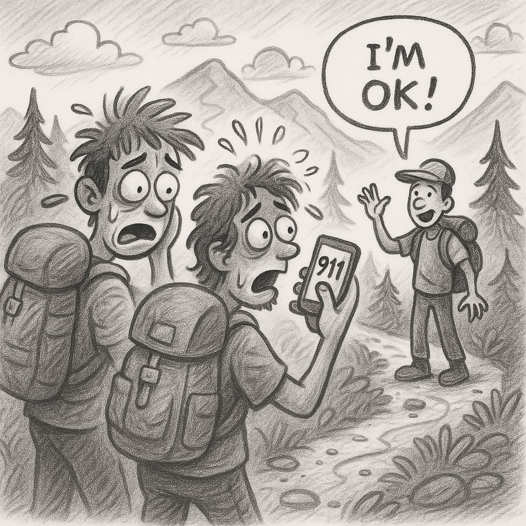 Adirondack Highs
Two hikers tripping on mushrooms called 911 to report a friend dead on Cascade Mountain — turns out he was totally fine and called them later. A ranger helped the pair down, and all three reunited at camp. Just another day in the peaks.