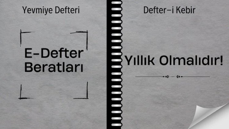 Mali Müşavir Serkan Atasoy ❁ (@serkan__atasoy) on Twitter photo Sn.<a href="/RTErdogan/">Recep Tayyip Erdoğan</a>
Sn.<a href="/TBMMresmi/">TBMM</a>, <a href="/HMBakanligi/">T.C. Hazine ve Maliye Bakanlığı</a>, <a href="/gibsosyalmedya/">Gelir İdaresi Başkanlığı</a>
Yetkilileri,
💡 Defterler zaten yıl sonunda kapanıyor.
E-defter beratlarını da yıl sonunda almak, vergi idaresi için de daha derli toplu ve yönetilebilir veri sağlar.
#EDefterYıllıkOlsun
.
.
.
<a href="/MuhasebeBT/">Muhasebe Bilenler</a> Sn.<a href="/RTErdogan/">Recep Tayyip Erdoğan</a>
Sn.<a href="/TBMMresmi/">TBMM</a>, <a href="/HMBakanligi/">T.C. Hazine ve Maliye Bakanlığı</a>, <a href="/gibsosyalmedya/">Gelir İdaresi Başkanlığı</a>
Yetkilileri,
💡 Defterler zaten yıl sonunda kapanıyor.
E-defter beratlarını da yıl sonunda almak, vergi idaresi için de daha derli toplu ve yönetilebilir veri sağlar.
#EDefterYıllıkOlsun
.
.
.
<a href="/MuhasebeBT/">Muhasebe Bilenler</a>