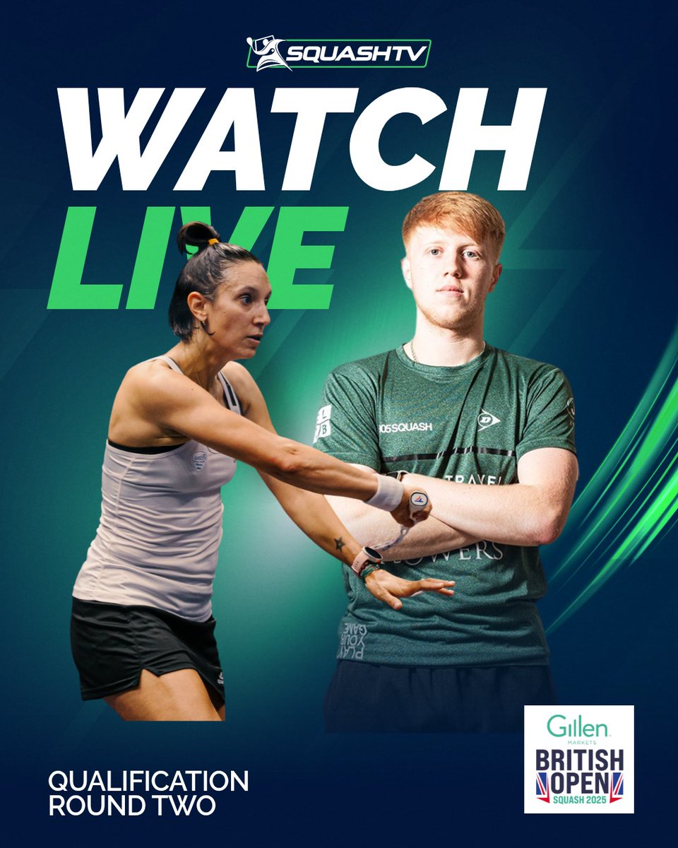 SQUASHTV (@squashtv) on Twitter photo Who will secure their place in the main draw of the <a href="/BritOpenSquash/">British Open</a>?
Watch all 8β£ of the qualifying finals live and for free on squash.tv right now! π₯
#BritishOpen Who will secure their place in the main draw of the <a href="/BritOpenSquash/">British Open</a>?
Watch all 8β£ of the qualifying finals live and for free on squash.tv right now! π₯
#BritishOpen