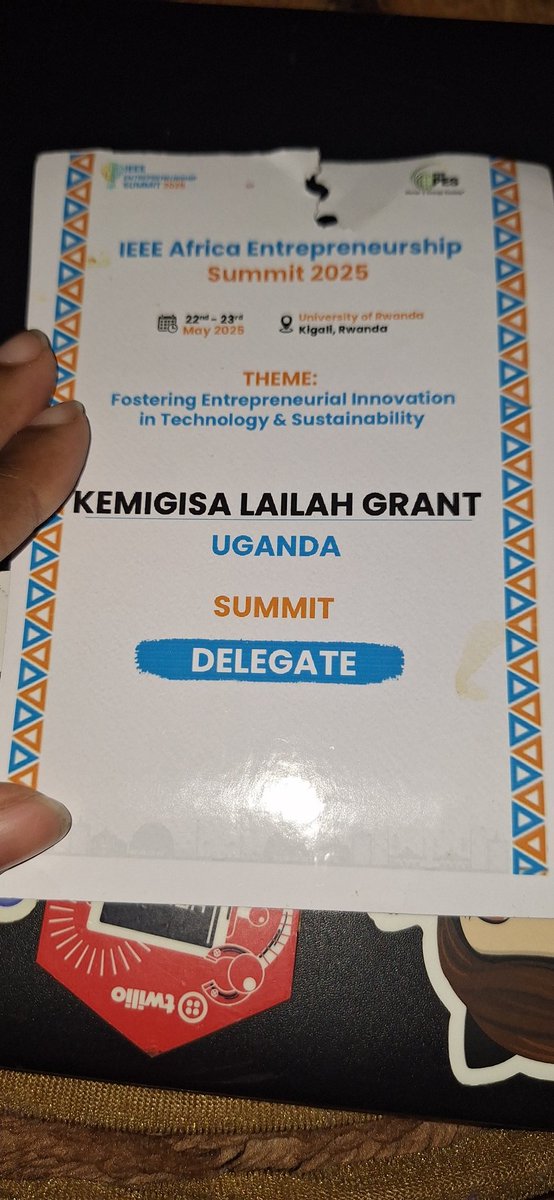 lailah grant (@lailah_grant) on Twitter photo I had an opportunity to attend the <a href="/IEEE_Ent_Summit/">IEEE Entrepreneurship Summit - Africa Edition</a> in Rwanda 🇷🇼 Kigali at the University of Rwanda, Gikwondo Campus
It was such a great experience.
I'm a member of <a href="/IEEEorg/">IEEE</a> & would urge everyone to join it.
It has alot of programs in all areas for all different age groups. I had an opportunity to attend the <a href="/IEEE_Ent_Summit/">IEEE Entrepreneurship Summit - Africa Edition</a> in Rwanda 🇷🇼 Kigali at the University of Rwanda, Gikwondo Campus
It was such a great experience.
I'm a member of <a href="/IEEEorg/">IEEE</a> & would urge everyone to join it.
It has alot of programs in all areas for all different age groups.