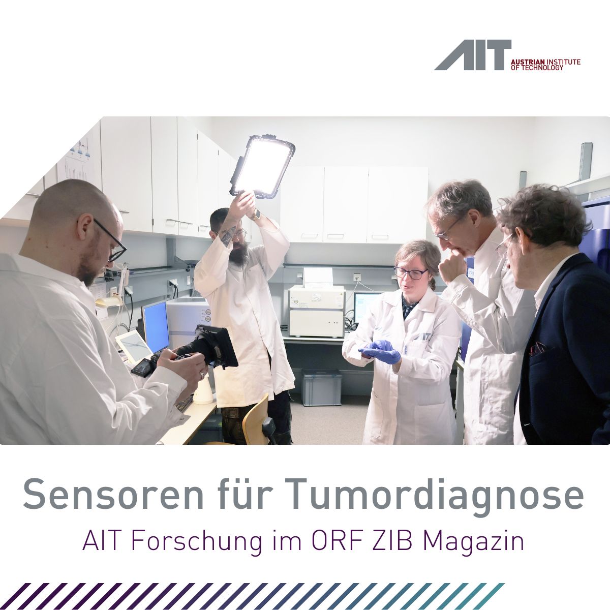 Eva Melnik &amp; AIT im #ZIB Magazin (20.05.2025) – mit Thomas Schalkhammer (#RHP-Technology): Neuer #Biochip erkennt Tumor-DNA aus Blut in Stunden statt Tagen. #ORF-Beitrag: on.orf.at/video/14276585… #CancerDiagnostics #NanoPredict #PersonalizedMedicine #HealthandBioresources