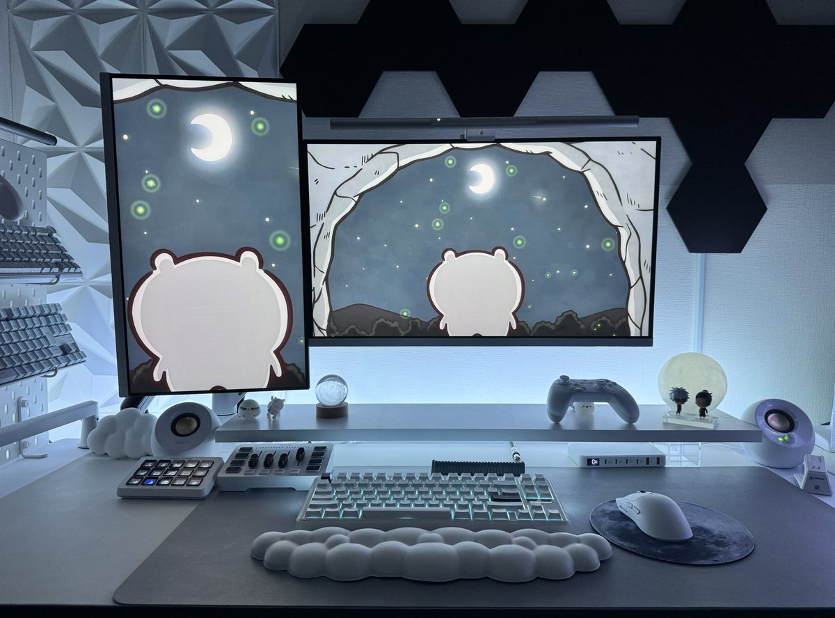 kirak_mono's tweet photo. Chiikawa Moon︎︎ (՞⸝⸝o̴̶̷̥᷅ ̫ o̴̶̷᷄⸝⸝՞)و☾*。
#desksetup #fifne https://t.co/VrmLXX9JAn
