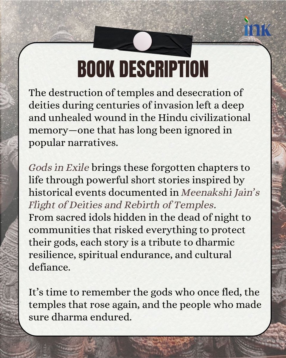BluOne Ink (@bluoneink) on Twitter photo They came for the temples. What remained was unbreakable faith.
๐๐ฐ๐ฅ๐ด ๐ช๐ฏ ๐๐น๐ช๐ญ๐ฆ, curated by Avatans Kumar, is a powerful anthology of short stories inspired by Meenakshi Jainโs ๐๐ญ๐ช๐จ๐ฉ๐ต ๐ฐ๐ง ๐๐ฆ๐ช๐ต๐ช๐ฆ๐ด ๐ข๐ฏ๐ฅ ๐๐ฆ๐ฃ๐ช๐ณ๐ต๐ฉ ๐ฐ๐ง ๐๐ฆ๐ฎ๐ฑ๐ญ๐ฆ๐ด. It brings to life They came for the temples. What remained was unbreakable faith.
๐๐ฐ๐ฅ๐ด ๐ช๐ฏ ๐๐น๐ช๐ญ๐ฆ, curated by Avatans Kumar, is a powerful anthology of short stories inspired by Meenakshi Jainโs ๐๐ญ๐ช๐จ๐ฉ๐ต ๐ฐ๐ง ๐๐ฆ๐ช๐ต๐ช๐ฆ๐ด ๐ข๐ฏ๐ฅ ๐๐ฆ๐ฃ๐ช๐ณ๐ต๐ฉ ๐ฐ๐ง ๐๐ฆ๐ฎ๐ฑ๐ญ๐ฆ๐ด. It brings to life
