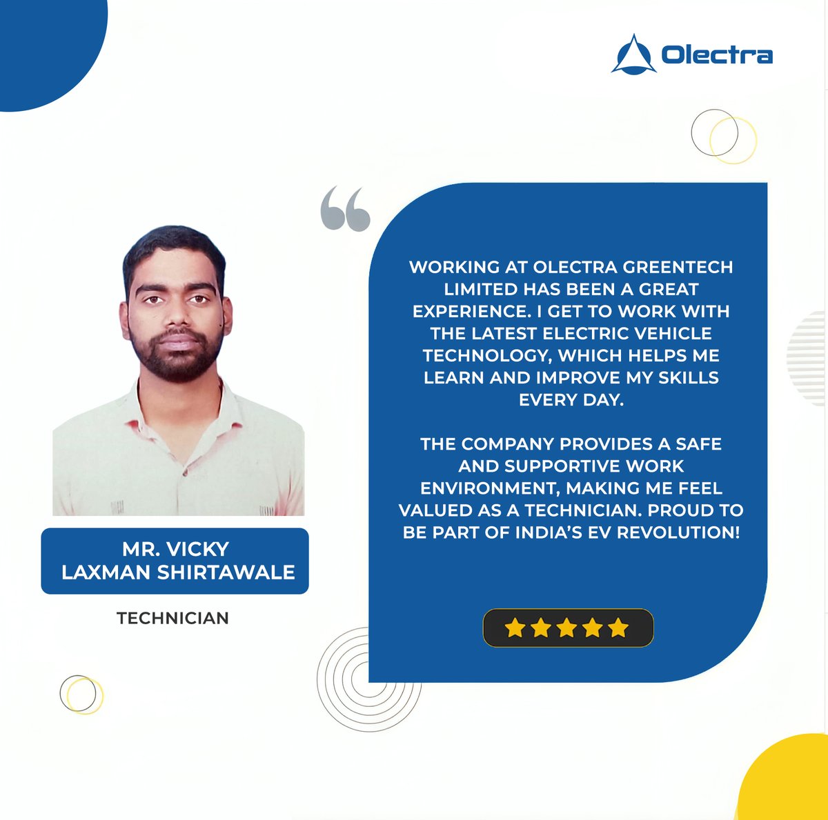 Powered by People, Driven by Innovation! - Olectra Greentech Limited  #Olectra #lifeatOlectra #employeesofolectra