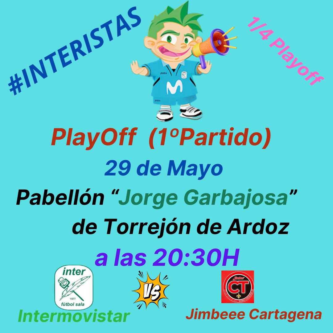 4belen4's tweet image. #Interistas hoy es el día. A las 20:30h nos vemos en el pabellón “Jorge Garbajosa ” de Torrejón de Ardoz.Traeros bocinas, tambores y por supuesto las ganas de animar a nuestro @InterMovistar.Los jugadores lo darán todo en la pista y nosotros en la grada. #VamosInter #InteristaSoy