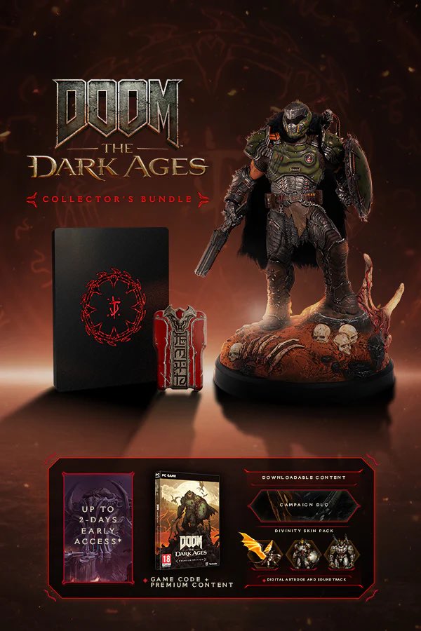 CONCOURS☀️🌴

Bonne nouvelle mes BG !
Bethesda et moi-même vous proposons de gagner la superbe édition collector DOOM The Dark Âges sur PS5 !

Pour participer :
-RT + follow @carolequintaine + <a href="/Bethesda_fr/">Bethesda France</a> 

TAS : 4 juin !
Bonne chance 🔥