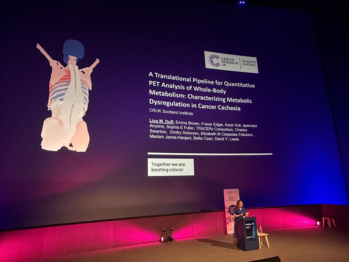 David Lewis (@davidylewis) on Twitter photo Our Lisa Duff speaking about her work using clinical FDG PET/CT to diagnose, predict and characterise metabolic changes in #cancercachexia at the wonderful #BICC. Her work is funded through <a href="/CancerGrand/">Cancer Grand Challenges</a> Challenges. Our Lisa Duff speaking about her work using clinical FDG PET/CT to diagnose, predict and characterise metabolic changes in #cancercachexia at the wonderful #BICC. Her work is funded through <a href="/CancerGrand/">Cancer Grand Challenges</a> Challenges.