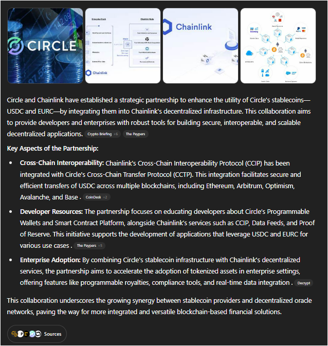 The $CRCL IPO is a milestone, but the real alpha is under the hood: <a href="/circle/">Circle</a> is already integrated with $LINK CCIP. 

That means programmable, cross-chain $USDC at scale. 

Interesting timing with the GENIUS Act...

Institutions come with baggage, but they also bring liquidity.