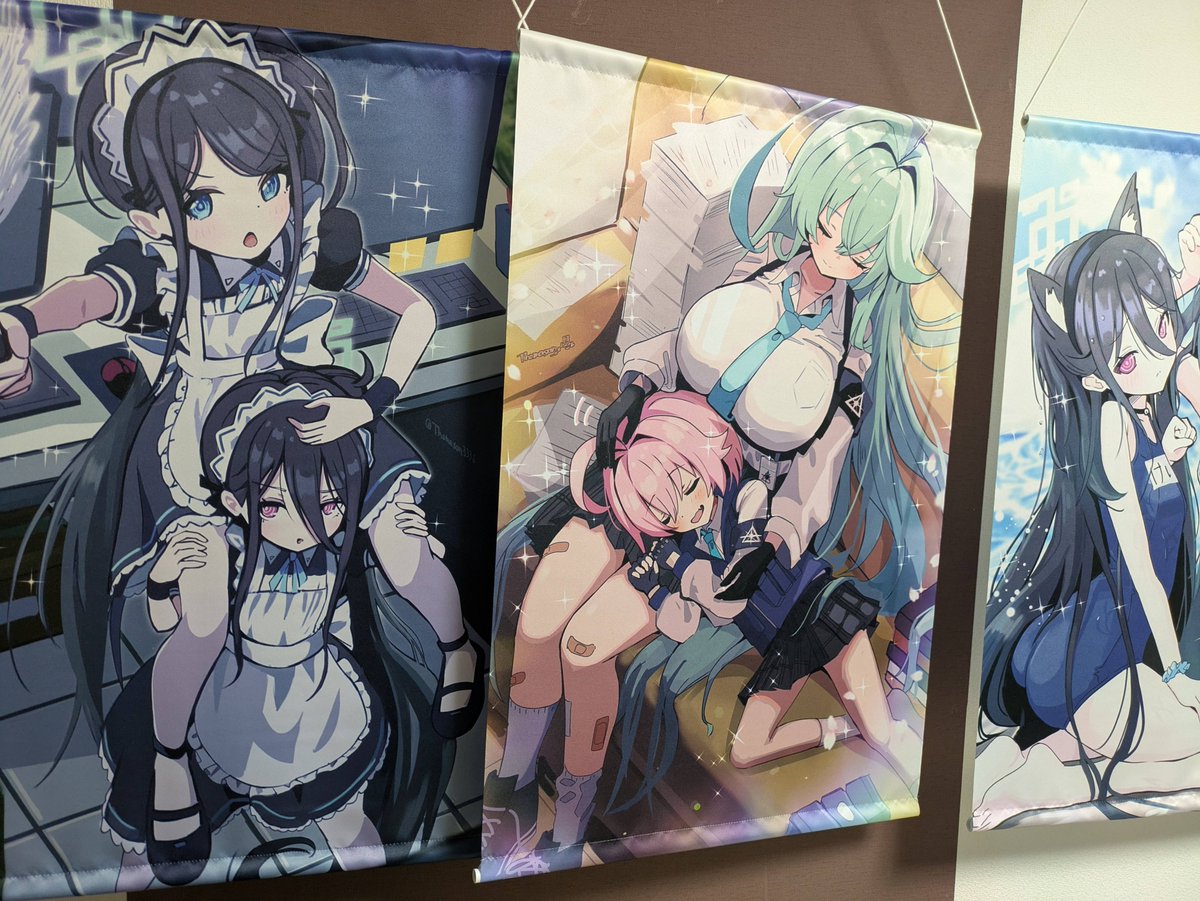 天童アリス(ブルアカ) 「タペストリー届いた イベントに一枚ずつだけ持っていく予定」|とまそん@C108(土)東1-ス27abのイラスト