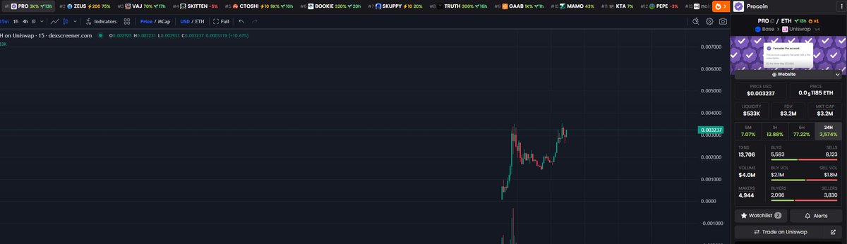 I’m going to airdrop 10% of the airdrop I received from <a href="/farcaster_xyz/">Farcaster</a>  Pro to the first 100 people who comment.
Make sure to comment under the post I quoted!
The airdrop will be distributed using <a href="/bankrbot/">Bankr</a> .
$PRO coin.