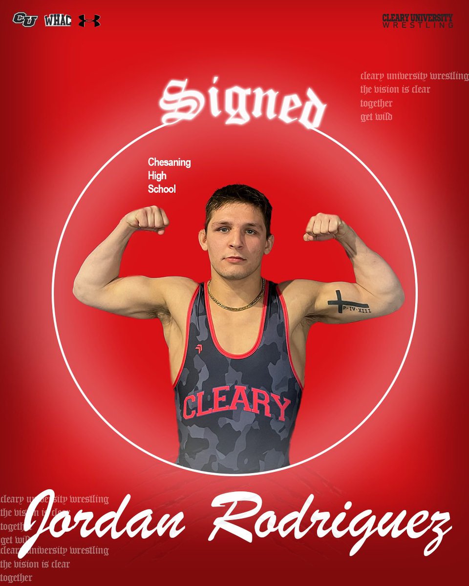 Officially part of the Cleary Wrestling Family! Excited to have Jordan joining us. #Together | #GetWild | #TheVisionIsClear