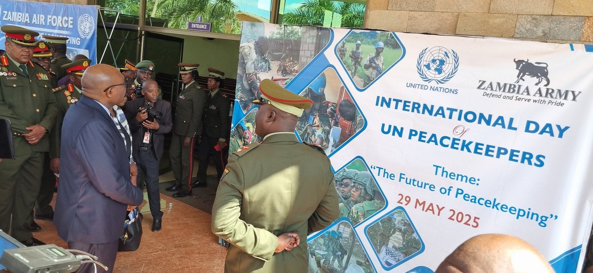MutaliBeatrice's tweet image. Honored to represent the UNSystem at the Int'l Day of UN Peacekeepers commemoration in Zambia,themed 'The Future of Peacekeeping.' Zambia's commitment to global stability & its peacekeepers' selfless sacrifice exemplifies the UN's mission to build a world free frm conflict.#PKDay