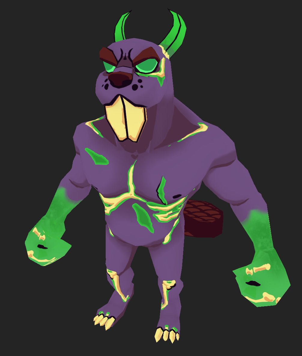 He'll avenge every beaver you've slain!☠️

#indiegame #indiedev #gamedev #roguelike #b3d