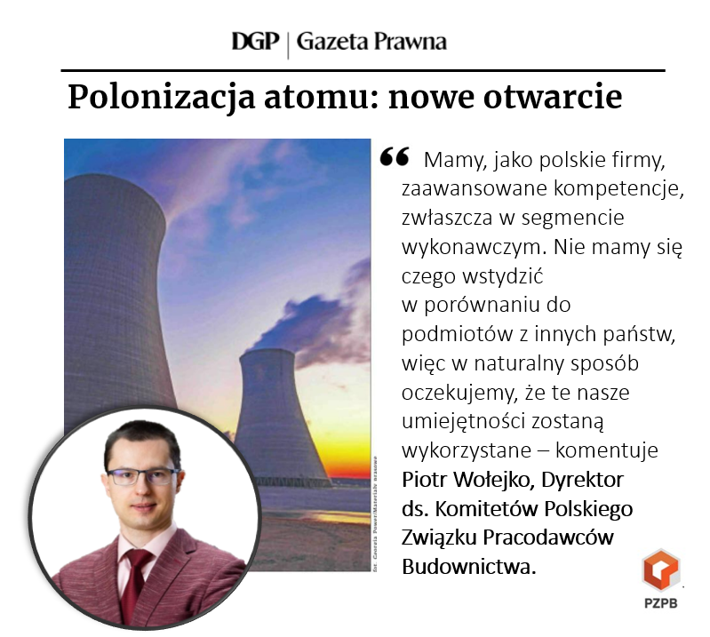 Polski Związek Pracodawców Budownictwa (@_pzpb) on Twitter photo ⚛️Temat "polonizacji" projektu budowy elektrowni jądrowej na Pomorzu oraz specjalnie powołanego w tym celu zespołu dla <a href="/DGPrawna/">Dziennik Gazeta Prawna</a> komentuje <a href="/wolejko/">Piotr Wołejko</a>, Dyrektor ds. Komitetów <a href="/_PZPB/">Polski Związek Pracodawców Budownictwa</a> #ochronarynku ⚛️Temat "polonizacji" projektu budowy elektrowni jądrowej na Pomorzu oraz specjalnie powołanego w tym celu zespołu dla <a href="/DGPrawna/">Dziennik Gazeta Prawna</a> komentuje <a href="/wolejko/">Piotr Wołejko</a>, Dyrektor ds. Komitetów <a href="/_PZPB/">Polski Związek Pracodawców Budownictwa</a> #ochronarynku