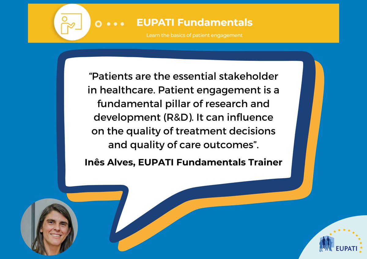 ⏳ 1 week left until our in-person #Fundamentals ⏳
There is still a space for YOU 😍
Work in academia or industry? Interested in #patientinvolvement? Want to learn more about the patient perspective?
📆3 June in Brussels
⏰09:00 - 17:00 CEST
✏️bit.ly/4ia4zmy
#Register