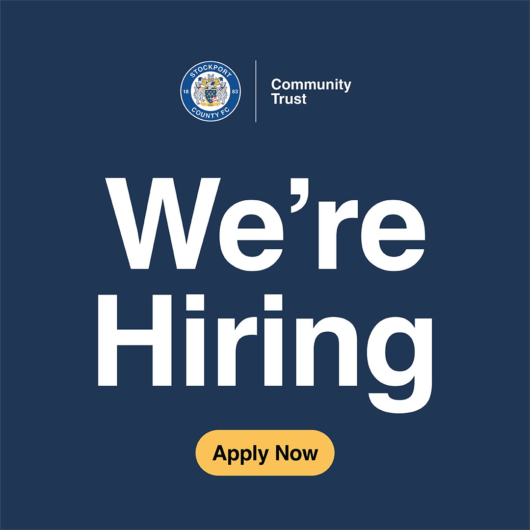 Stockport County Community Trust (@scfccommunity) on Twitter photo 🚨 WE'RE HIRING! 🚨
<a href="/SCFCCommunity/">Stockport County Community Trust</a> is seeking an experienced Education and Employability Manager to manage and lead a range of programmes across Stockport.
More information on the club site.
stockportcounty.com/job-vacancy-ed…
<a href="/StockportCounty/">Stockport County</a> #StockportCounty 🚨 WE'RE HIRING! 🚨
<a href="/SCFCCommunity/">Stockport County Community Trust</a> is seeking an experienced Education and Employability Manager to manage and lead a range of programmes across Stockport.
More information on the club site.
stockportcounty.com/job-vacancy-ed…
<a href="/StockportCounty/">Stockport County</a> #StockportCounty