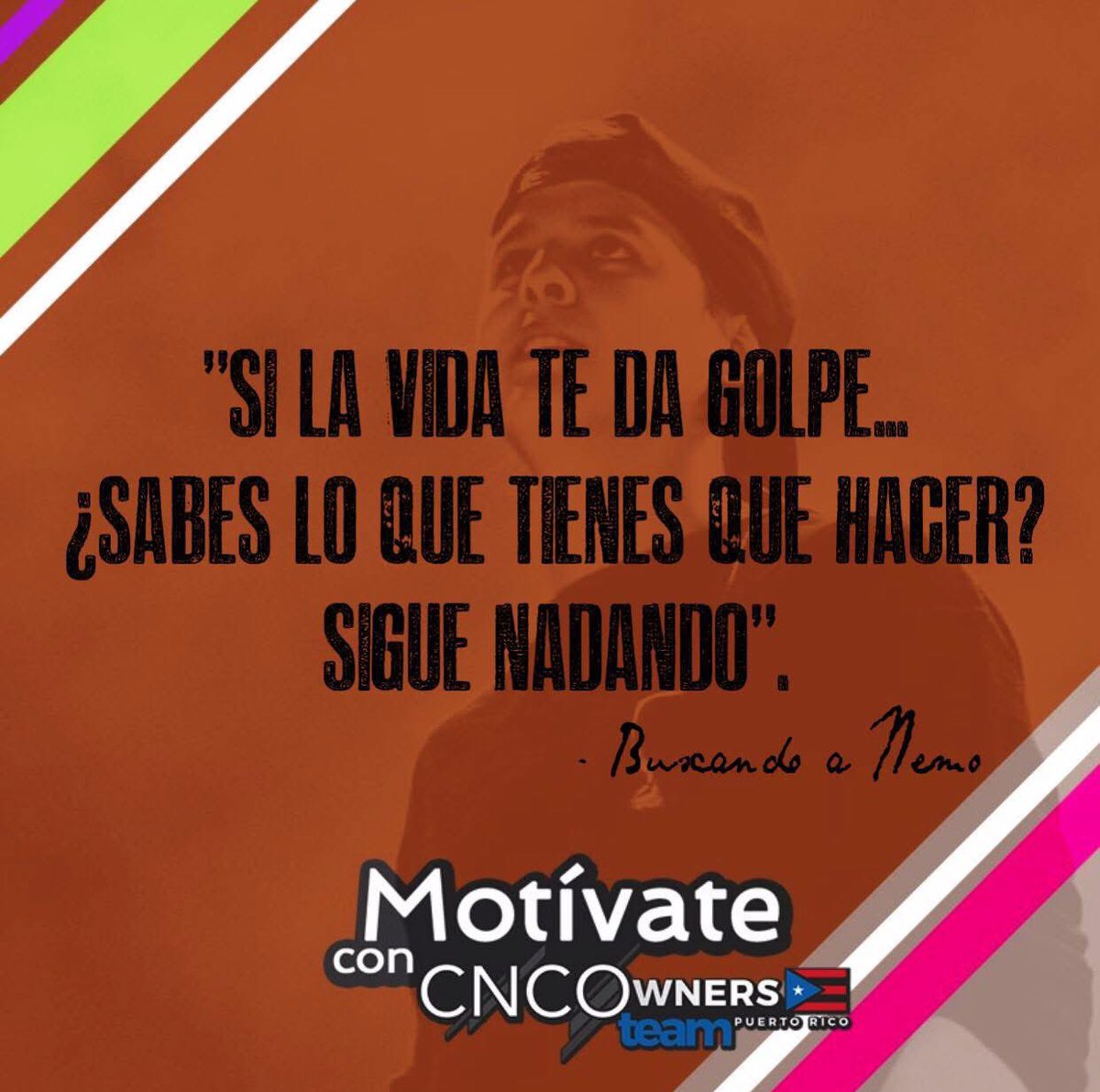 No tengas miedo de vivir, el mundo te tumbará pero debes afrontar los golpes y seguir adelante con ilusión. Sigue nadando, caminando y nunca te detengas.

Buen día #cncowners