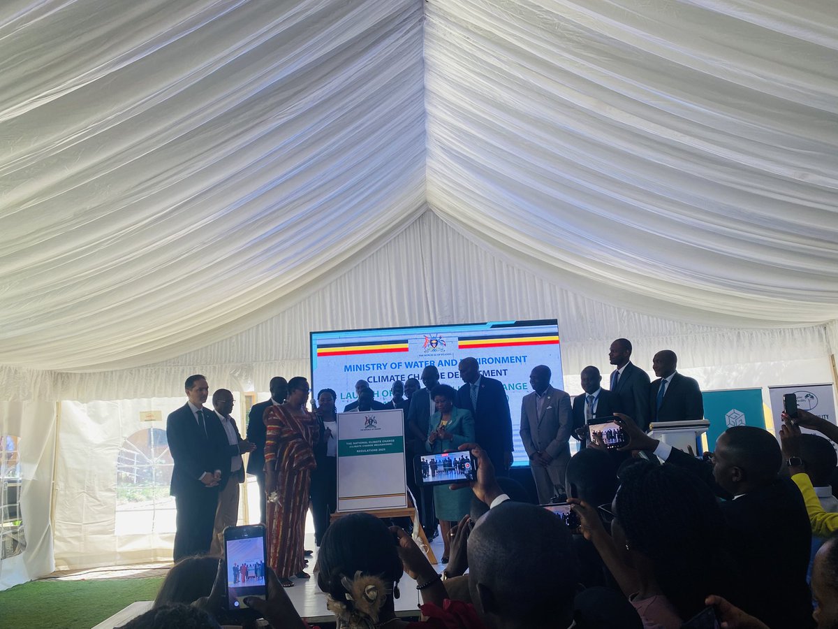 Honored to have been  invited to the official launch of Uganda’s National Climate Change Mechanisms Regulations 🇺🇬🌍
This is a huge step in strengthening carbon markets and climate action in our country. Grateful to be part of shaping a greener future! 🌱