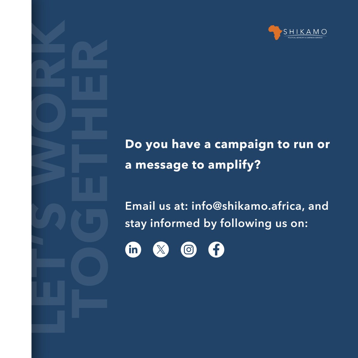 💬 "Constituencies are emotional and social ecosystems. If you don’t understand what keeps your people up at night, you don’t deserve to represent them in daylight." ~ <a href="/glenmpani/">Glen  Sungano Mpani</a> 
#elections
#campaigns
#ShikamoAdvisory