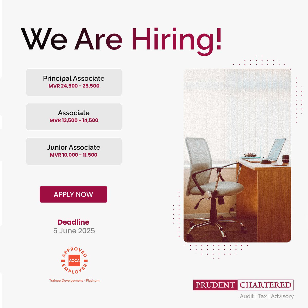 PrudentLLP's tweet photo. We are hiring for the following positions:
- Principal Associate
- Associate
- Junior Associate

For more information
https://t.co/uI2tLyJ6pU

Send in your applications by 05 June 2025. https://t.co/9t36dP0Byf
