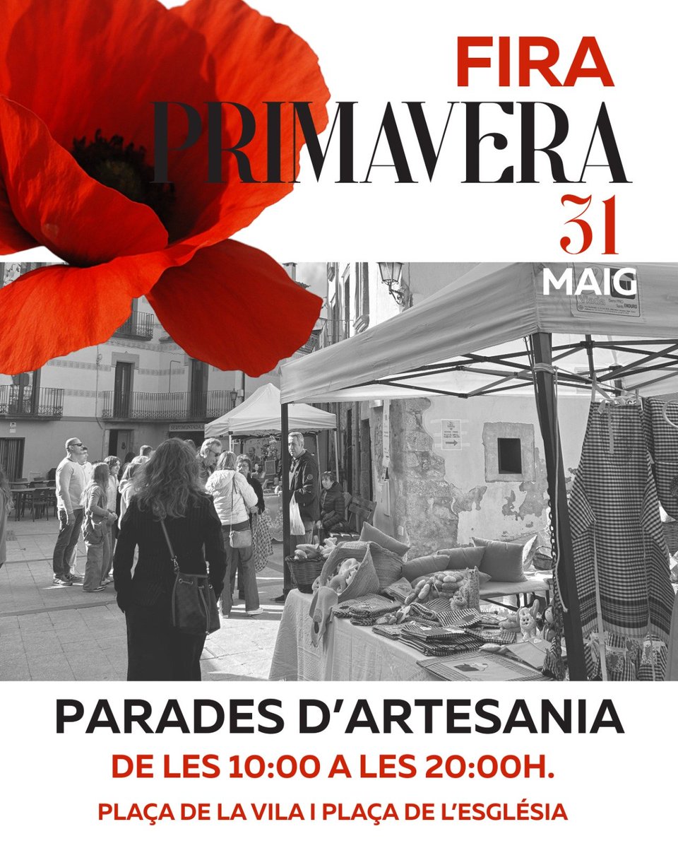 AjuntaMacanetC's tweet photo. 🪢 Us presentem les parades que ens acompanyaran aquest dissabte en la Fira de Primavera. En cada una hi trobareu no només productes, sinó també històries.

✨️ Ells són els veritables protagonistes. Veniu a coneixe'ls, donem suport a la passió i al talent local i de la zona. https://t.co/xVpsGA2xH8
