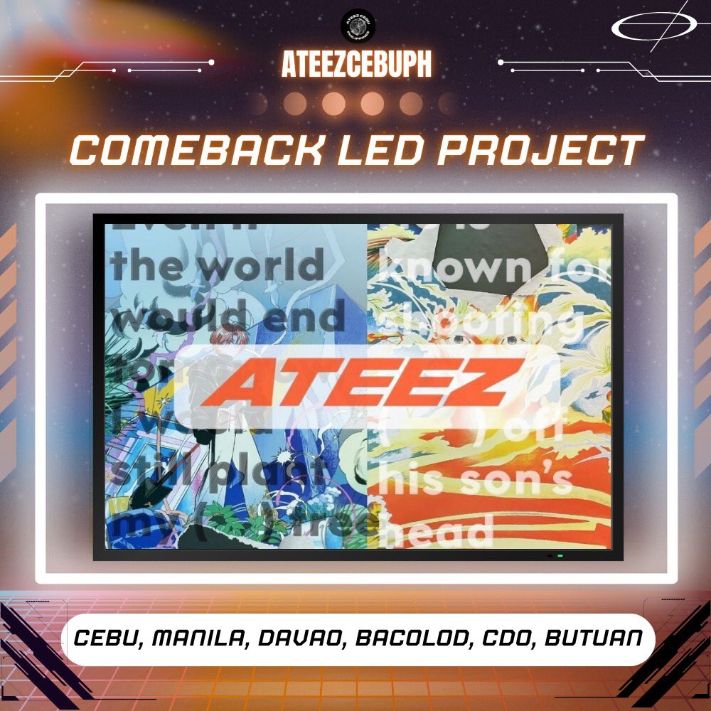 #ATINY Help us light up the cities of Cebu, Manila, Davao, Bacolod, CDO, &amp; Butuan for ATEEZ’s comeback! 🌟 Donate to our LED Ad Project and show your support!Every donation brings us one step closer to making this comeback project a success. 

🔗docs.google.com/forms/d/11bd3e…

LED