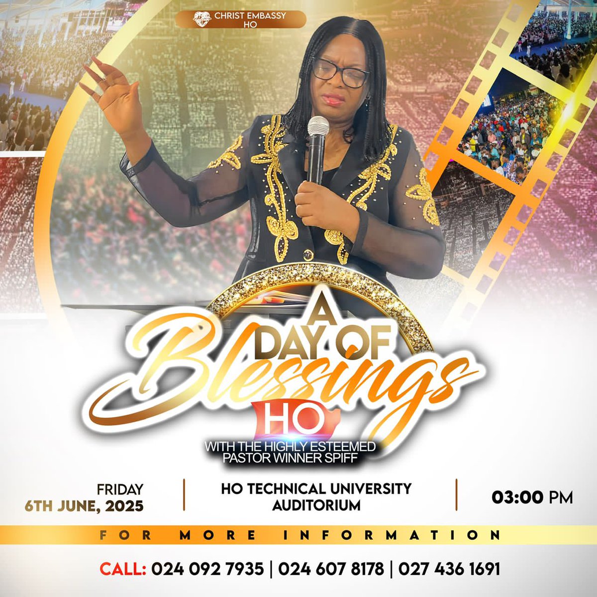 Joel31481840's tweet photo. I invite you specially for the DAY OF BLESSINGS HO @ the Ho Technical University AUDITORIUM on the 6th of June, 2025 @ 3pm GMT.
#ADayOfBlessings
#CeHoMain 
#AccraGhanaZone https://t.co/zMtM3les6F