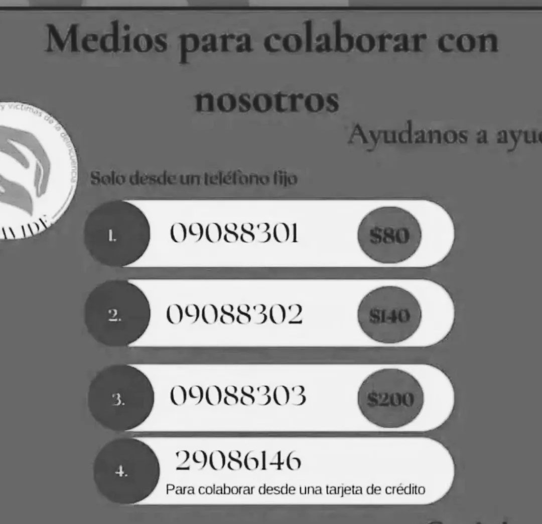 Humanizate!!!Déjate ser !!! Para seguir sosteniendo el apoyo a las víctimas de delito Asfavide necesita de ti !! DESDE TU TELÉFONO FIJO colaboras para que todo nuestro equipo siga sosteniendo atención psicológica gratuita 12 AÑOS TRABAJANDO DIA A DIA CON VICTIMAS Y FAMILIAS
