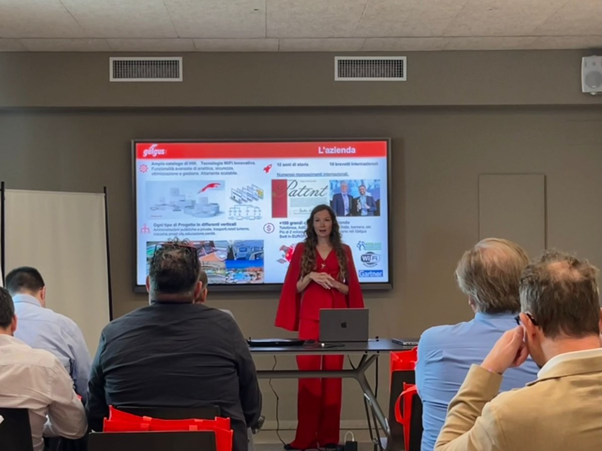 galgus_'s tweet photo. This morning, we held a tech preview of our technology in Milan with our partners IT.ANSWER and Around People. Thank you very much to all attendees for their interest in our advanced connectivity and location analytics solutions.

#WiFi #Connectivity #LocationAnalytics https://t.co/rMcV1sAPME