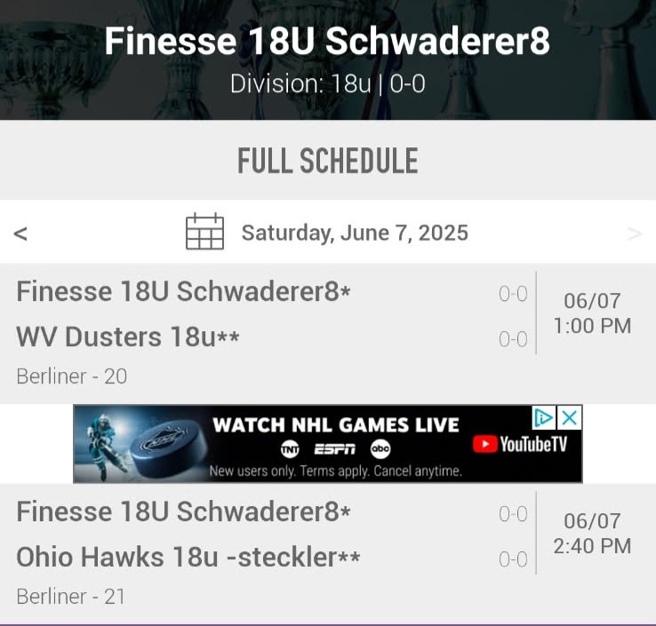 Tanna Jacobs Uncommitted 2026 (@jacobstann98841) on Twitter photo Hello Coaches
Here is my summer travel schedule
I have added the first two weekend times for Friday and Saturday for Lazer Nation & D1 Super Select
I am looking forward to a great summer.
<a href="/ONUSoftball/">ONU Softball</a>
<a href="/BlufftonSB/">Bluffton Softball</a> <a href="/FinesseSchwader/">Finesse Schwaderer</a> <a href="/HUsoftball/">Heidelberg Softball</a> <a href="/WittSoftball/">Wittenberg Softball</a> <a href="/LL7NV/">College Recruiter</a> <a href="/TopPreps/">College Coach / College Scout / College Recruiter</a> @ Hello Coaches
Here is my summer travel schedule
I have added the first two weekend times for Friday and Saturday for Lazer Nation & D1 Super Select
I am looking forward to a great summer.
<a href="/ONUSoftball/">ONU Softball</a>
<a href="/BlufftonSB/">Bluffton Softball</a> <a href="/FinesseSchwader/">Finesse Schwaderer</a> <a href="/HUsoftball/">Heidelberg Softball</a> <a href="/WittSoftball/">Wittenberg Softball</a> <a href="/LL7NV/">College Recruiter</a> <a href="/TopPreps/">College Coach / College Scout / College Recruiter</a> @
