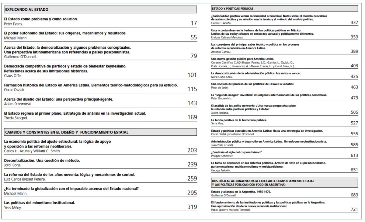 Textos clásicos sobre el Estado

Esta en una gran compilación de artículos sobre el Estado (de Evans, Mann, O'Donnell, Offe, Oszlak, Przeworski, Skocpol, y otros), a cargo de Carlos Acuña.

Descarga libre: fcp.uncuyo.edu.ar/upload/textos-…