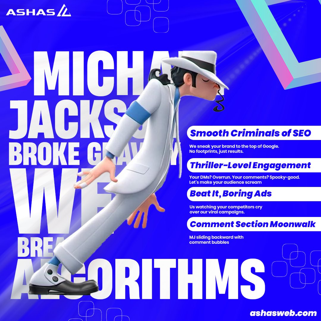 ASHASWeb's tweet photo. No algorithms can stop us. Just smooth moves and real results. Check out  https://t.co/7JTOEmMnbB  and get ready to dominate Google! 
ashasweb visit now

#seoexperts #brandgrowth https://t.co/hxQaqzrLW8