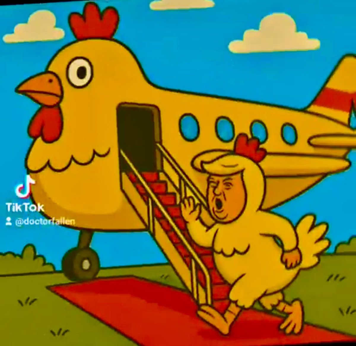 The TACO Trade!
On top of my 6 previous TTTT-rump alliterations here is the 7th one as I was the first to point out that - in the game of chicken between Trump and Xi, Powell and the markets - the first one to blink and chicken out 🐔  would be Trump:

Traders Trump Trump To The