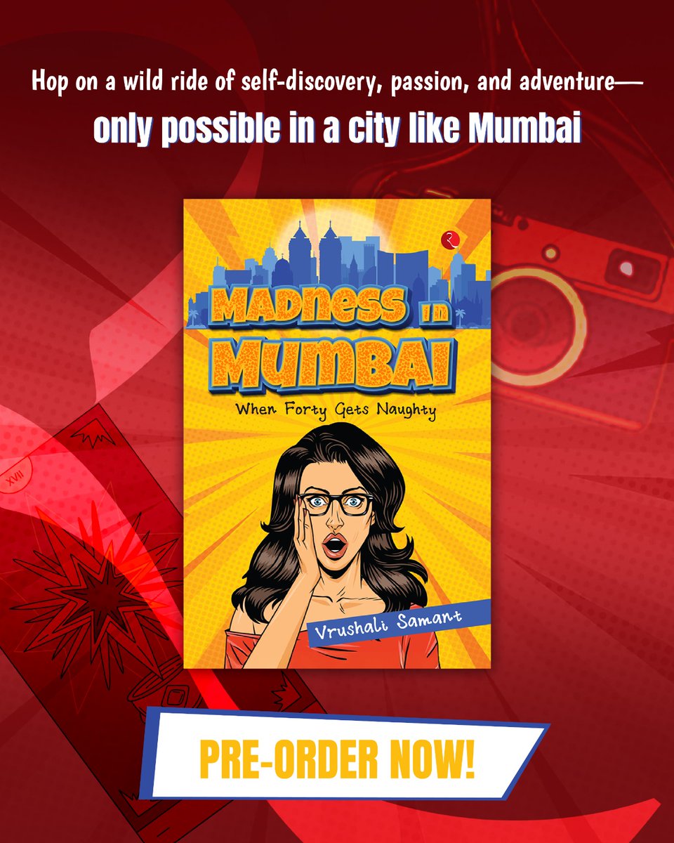 Rupa Publications (@rupa_books) on Twitter photo What happens when a pampered socialite loses everything—except her courage? Monica Singh is about to find out.
From heartbreak to high-speed chases, tarot cards to tangled romances, Madness in Mumbai by <a href="/vrushalisamants/">Vrushali Samant</a> is your next wild, witty, and utterly unputdownable read! What happens when a pampered socialite loses everything—except her courage? Monica Singh is about to find out.
From heartbreak to high-speed chases, tarot cards to tangled romances, Madness in Mumbai by <a href="/vrushalisamants/">Vrushali Samant</a> is your next wild, witty, and utterly unputdownable read!