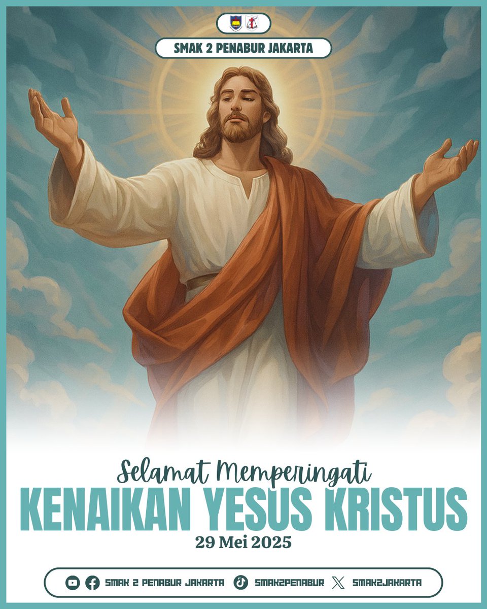 Kenaikan Tuhan Yesus Kristus mengingatkan kita bahwa akhir bukanlah perpisahan, melainkan awal pengharapan.

Mari kita terus melangkah dengan iman, belajar dengan tekun, dan hidup dalam kasih-Nya.
Selamat memperingati Hari Kenaikan Tuhan Yesus Kristus ✨