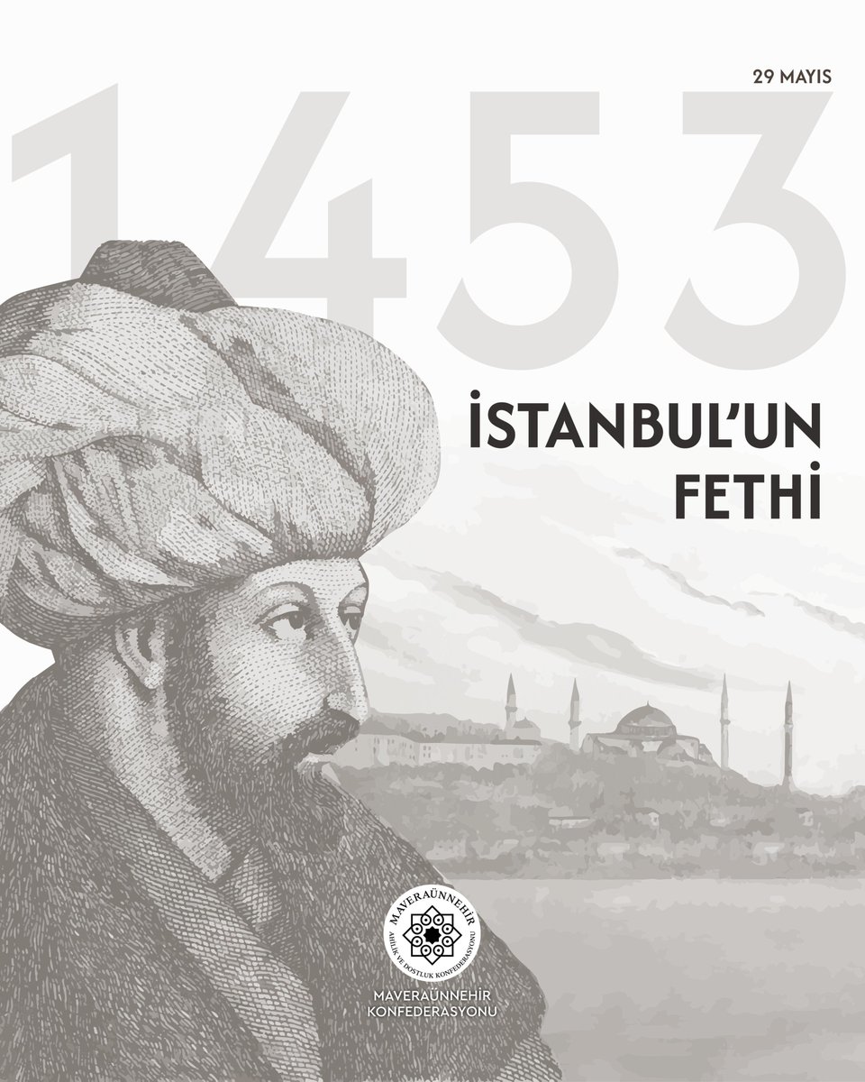 İstanbul’un fethi, ümmetin birlik ruhunun ve Allah Teâlâ’nın nusretinin cihana ilanıdır.

Bu mübarek fethin sene-i devriyesinde; fetih ruhunu yeniden hissetmeyi, kardeşliğimizi muhabbetle pekiştirmeyi ve aynı hakikati kuşanarak kenetlenmeyi Yüce Allah’tan niyaz ediyoruz.