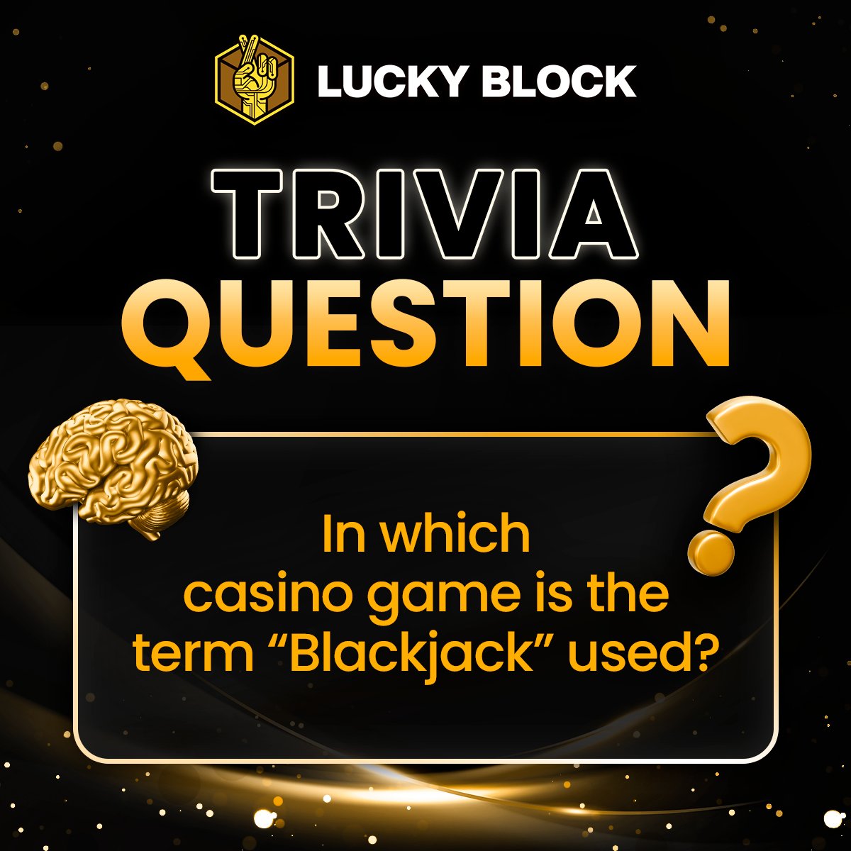Lucky Block Casino (@_luckyblock) on Twitter photo Think you’ve got what it takes to win? 🧠
We’re giving away a share of $100 to 5 lucky winners! 💰
Here’s how to enter:
1️⃣ Like & RT this post
2️⃣ Drop your answer in the comments 💬
3️⃣ Tag a friend & make sure you're following
<a href="/_luckyblock/">Lucky Block Casino</a> 📱
🏆 Winners with the correct Think you’ve got what it takes to win? 🧠
We’re giving away a share of $100 to 5 lucky winners! 💰
Here’s how to enter:
1️⃣ Like & RT this post
2️⃣ Drop your answer in the comments 💬
3️⃣ Tag a friend & make sure you're following
<a href="/_luckyblock/">Lucky Block Casino</a> 📱
🏆 Winners with the correct