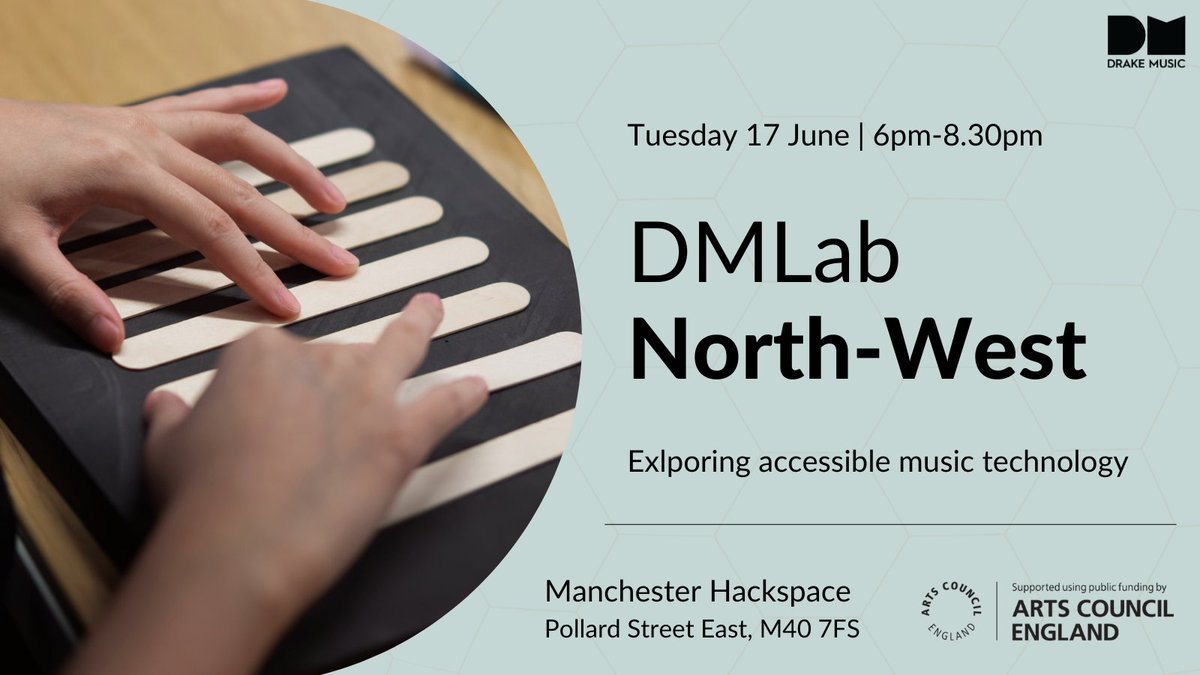 DMLab NW is back next month at Manchester Hackspace! No need to book, just turn up on the night. 

📅 Tues 17 June
⏰ 6pm - 8.30pm
📌 Manchester Hackspace, Pollard Street East, M40 7FS

Ramp access, accessible toilet &amp; quiet space at the venue.