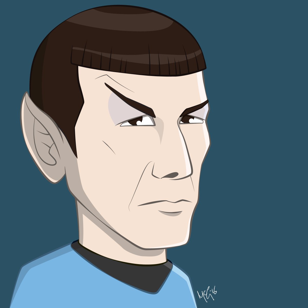 McGintyStudios's tweet image. Can&apos;t have Kirk without Spock.
#Spock #StarTrek