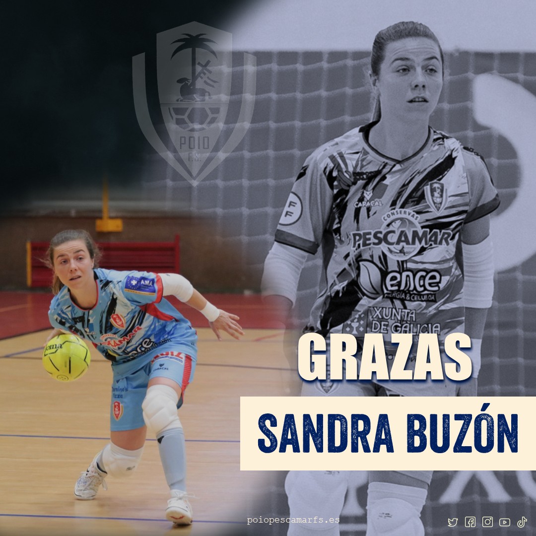 Sandra Buzón non seguirá connosco.

➡️ poiopescamarfs.es/gl/baixa-sandr…

Moitas grazas polo teu traballo nestes tres cursos‼️

#PoioPescamar