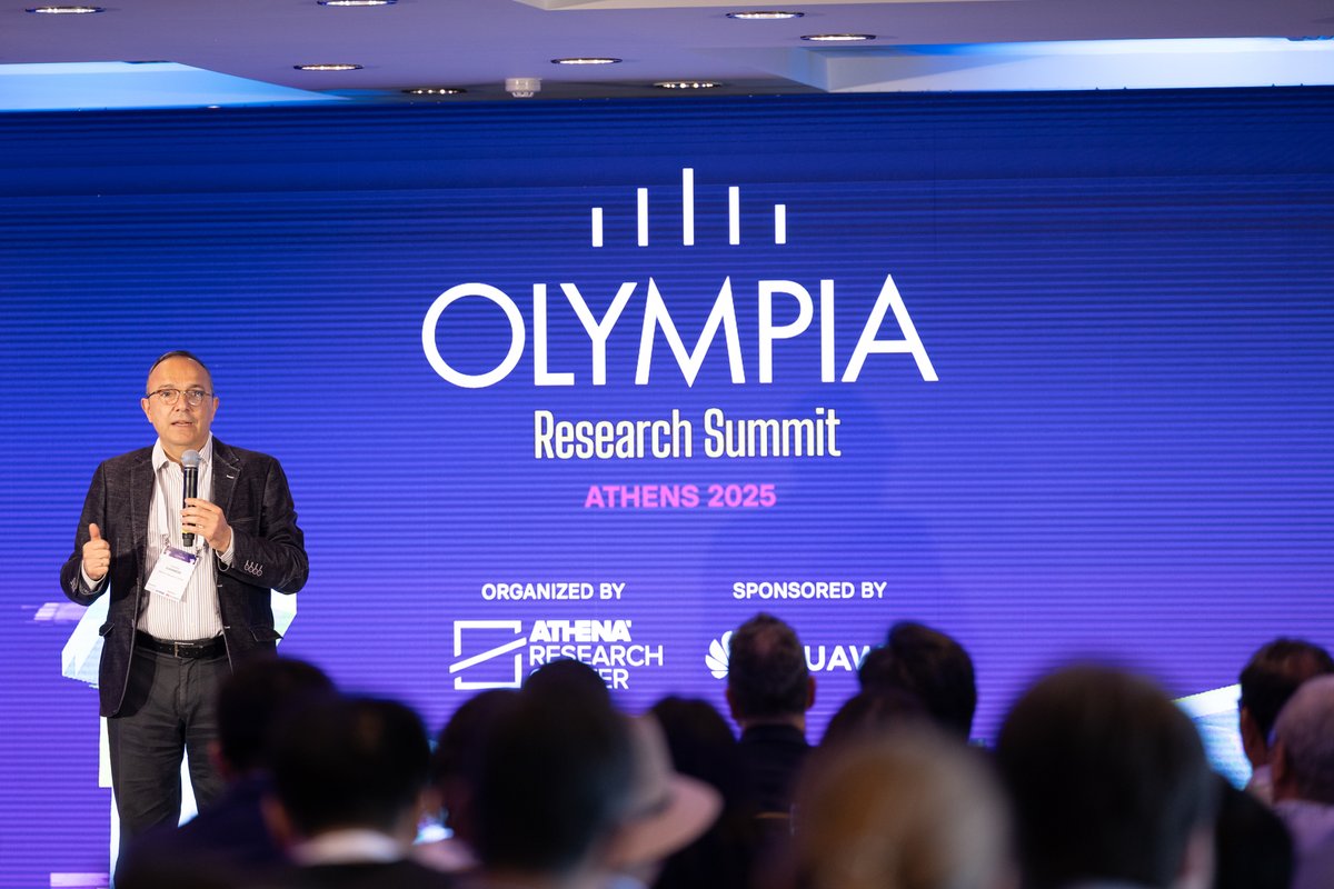 athenaRICinfo's tweet image. 🚀 The #OlympiaResearchSummit 2025 opened with a strong welcome from the Athena RC team - setting the stage for bold ideas and deep dives into AI, Big Data & intelligent systems.
#AthenaRC #AI #BigData #MachineLearning