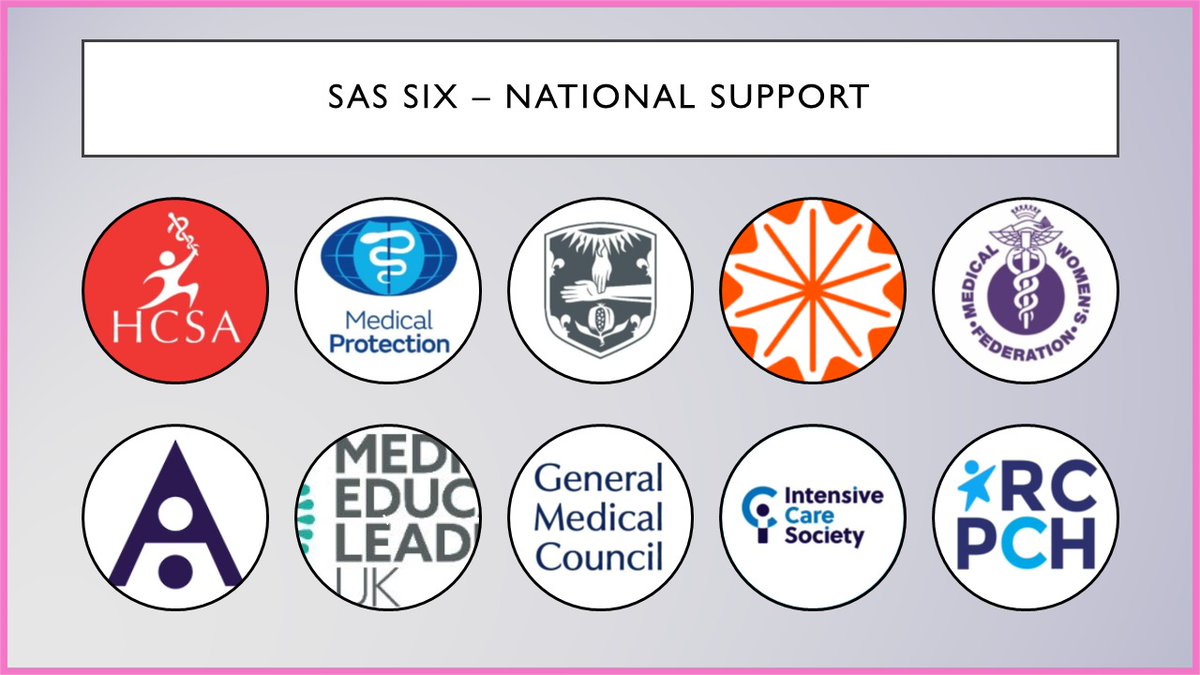 The slide with the #SASsix  endorsing national organisations has been updated to include <a href="/RCPCHtweets/">RCPCH</a> joining. 

What a brilliant  slide!