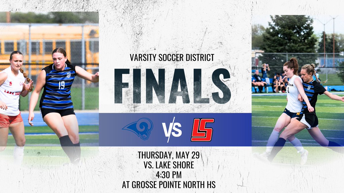 Championship Thursday!
Girls Soccer
Lamphere vs. Lake Shore
4:30 PM
District Final
at Grosse Pointe North HS
Tickets: gofan.co
#wearelamphere
