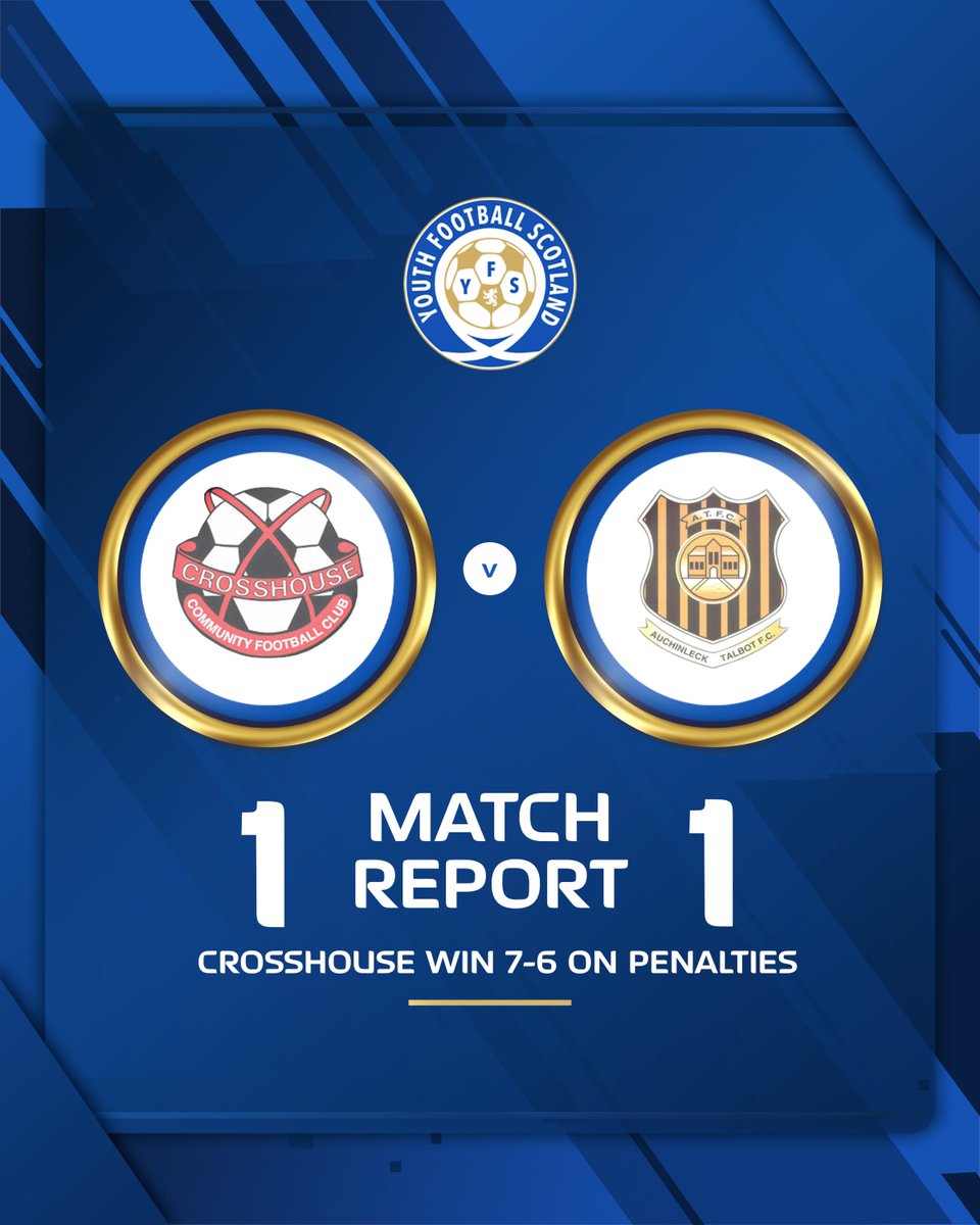 YFS (@yfst) on Twitter photo π ππ§ππ π₯ππ£π’π₯π§ π
<a href="/JoshWoodsUK/">Josh Woods</a> reports on the U14 West of Scotland YFL Tom Young Cup Final, in which <a href="/CrosshouseF/">Crosshouse Community FC</a> beat <a href="/atfc1909/">Auchinleck Talbot</a> on penalties after an agonisingly close encounter at Somerset Park.
ππͺπ‘π‘ π’ππ©ππ-π§ππ₯π€π§π© πππ§π βΆοΈ yfs.news/crosshouseauchβ¦ π ππ§ππ π₯ππ£π’π₯π§ π
<a href="/JoshWoodsUK/">Josh Woods</a> reports on the U14 West of Scotland YFL Tom Young Cup Final, in which <a href="/CrosshouseF/">Crosshouse Community FC</a> beat <a href="/atfc1909/">Auchinleck Talbot</a> on penalties after an agonisingly close encounter at Somerset Park.
ππͺπ‘π‘ π’ππ©ππ-π§ππ₯π€π§π© πππ§π βΆοΈ yfs.news/crosshouseauchβ¦