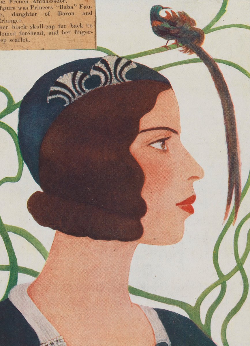 Can you spot the little bird in this illustrative portrait?

Posted for today’s #OnlineArtExchange <a href="/artukdotorg/">Art UK</a> for Birds: The art of Cornwall’s birdlife at Penlee House Gallery &amp; Museum 🐦 <a href="/Cornwall_Museum/">Cornwall Museum and Art Gallery</a>

📷Baba d'Erlanger, Princesse Jean-Louis de Faucigny-Lucinge, 1933 ©