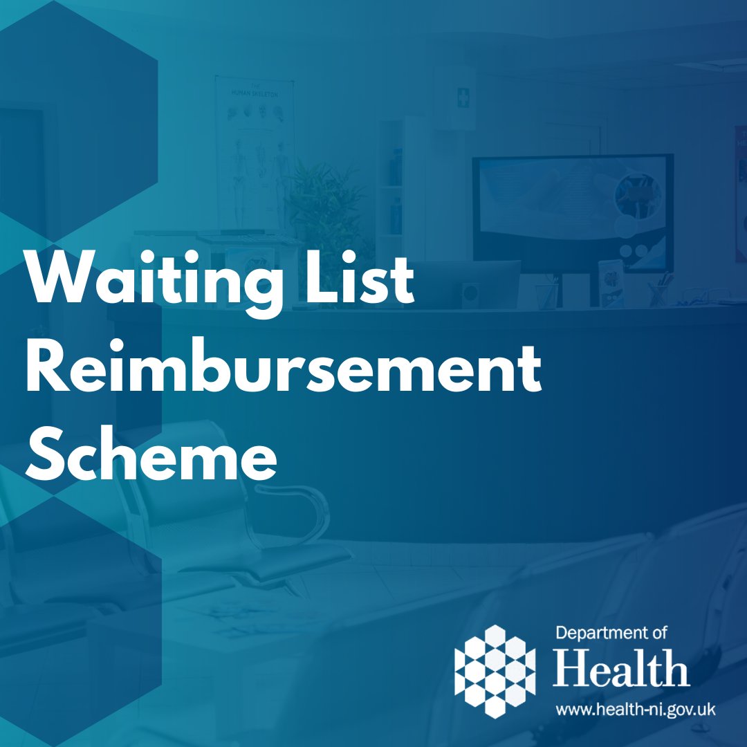 The Health Minister has confirmed that the new Waiting List Reimbursement Scheme will commence on 2 June 2025.

Minister Nesbitt said the £10m investment was an "important step in addressing the serious challenges posed by long hospital waiting lists".

➡️health-ni.gov.uk/news/minister-…