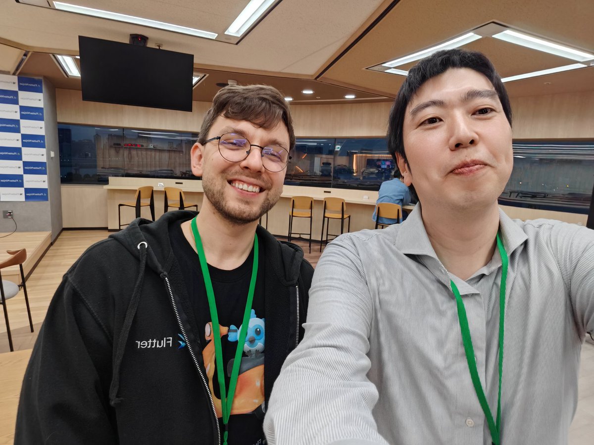 korodroid's tweet photo. Really enjoyed the first day! See you all tomorrow!
#FlutterNinjas #flutter #flutterjp #flutterdev https://t.co/BmDRTGgFbM